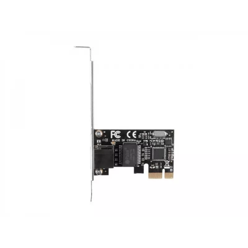 Scheda di rete Ethernet interna LANBERG PCE-1GB-201, PCI Express, 1× RJ-45 Gigabit (1000 Mbit/s), nero