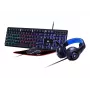 Tastiera e mouse da gaming GEMBIRD GGS-UMGL4-02 - full-size USB QWERTY US-inglese, nero, retroilluminazione LED