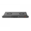 Lanberg AK-1502-B pannello di ventilazione per rack, 1U, 19 pollici, 2 ventole, termostato, LCD, 230 V, 483 x 192 x 44,45 mm, nero
