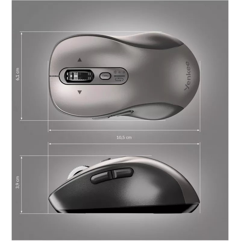 YENKEE YMS 2010SR GYRO Dual mouse wireless, Bluetooth + USB 2,4 GHz