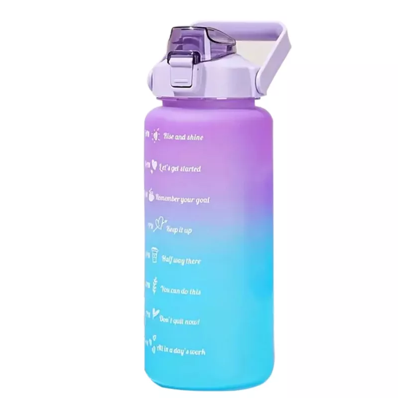 Extralink Motivational Bottle, Borraccia, 2000 ml, Viola-Blu, BUT-992