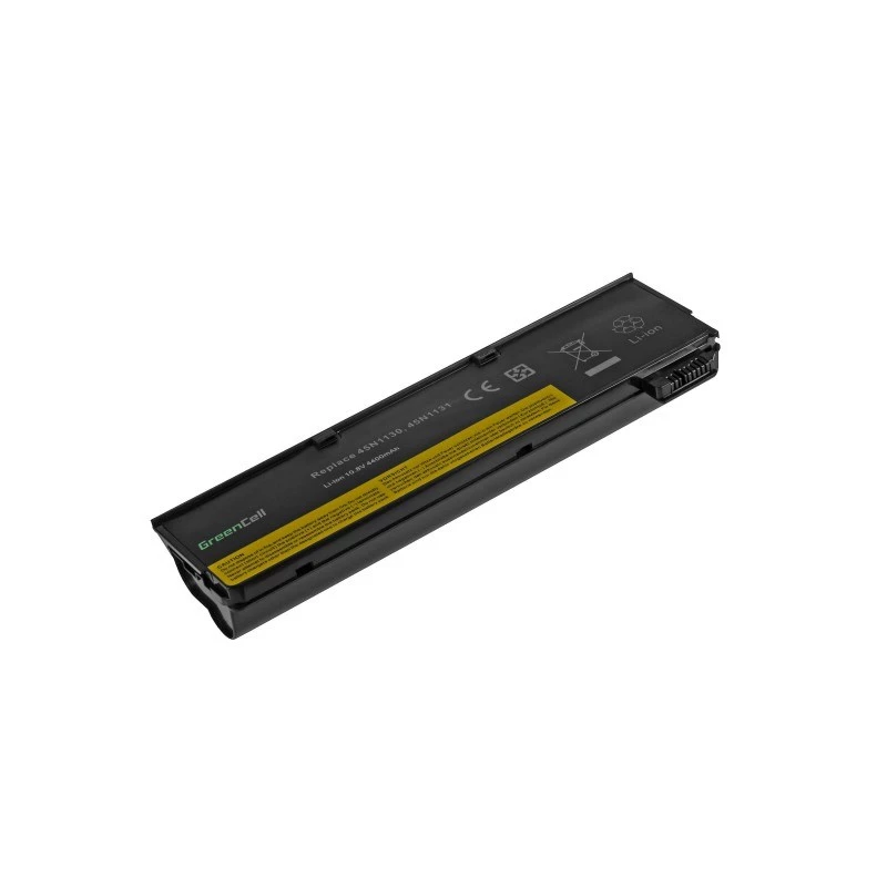 Batteria Green Cell LE57V2 per Lenovo ThinkPad L450 T440 T450 X240 X250 — Li-Ion 4400 mAh, nero