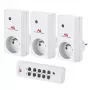 MCE153 set da 3 prese radiocomandate - programmabili + telecomando