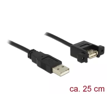 Cavo USB DeLOCK 85462 USB 2.0 0,25 m nero