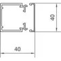 Hager LF4004007035 Sistema di canaline in PVC 2m (LF4004007035)