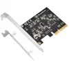SilverStone SST-ECU07 scheda adattatore PCIe 3.0 x4 USB 3.2 Gen 2x2, 1x USB-C interna, low profile