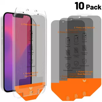 Pellicola protettiva 4smarts Second Glass Privacy per Apple iPhone 13 13 Pro 14 16e vetro temperato