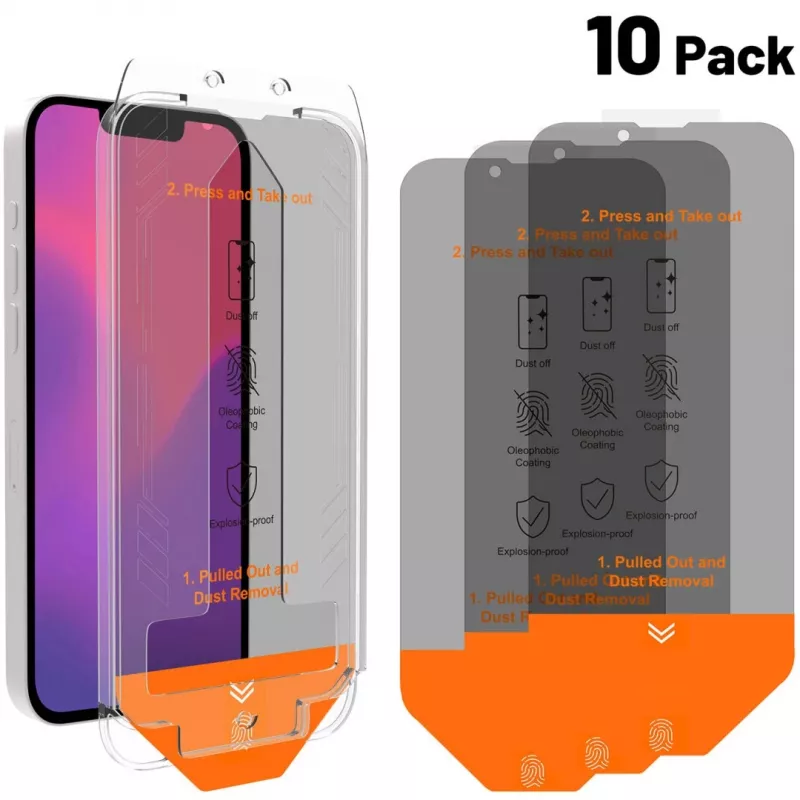 4smarts Second Glass Privacy kit di servizio da 10 pezzi per Apple iPhone 16e, 541425