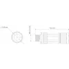 TELTONIKA NETWORKS connettore maschio M12 Type 8-PIN (PR40118K)