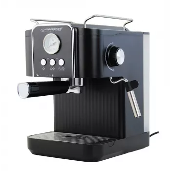 Macchina per caffè espresso ESPERANZA EKC010 — serbatoio acqua 1,8 L, 850 W, 20 bar, monta latte integrato