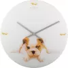 NeXtime orologio 8136 Puppy, Ø43 cm, da parete, bianco/beige