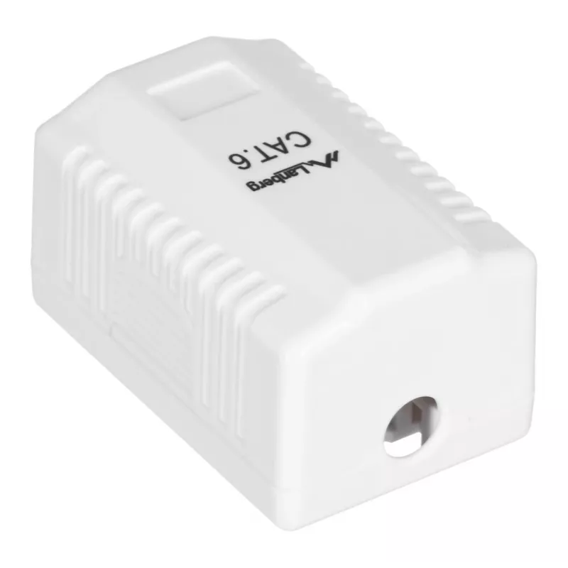 Presa di rete LANBERG RJ-45 OU6-0001-W, Cat6, bianco