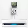 Timer elettronico QOLTEC PC0628 con display LCD, conto alla rovescia 24 ore
