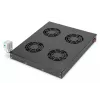 Digitus DN-19 FAN-4-HO-SW unità di ventilazione da tetto 19 pollici, 4 ventole, termostato, nero