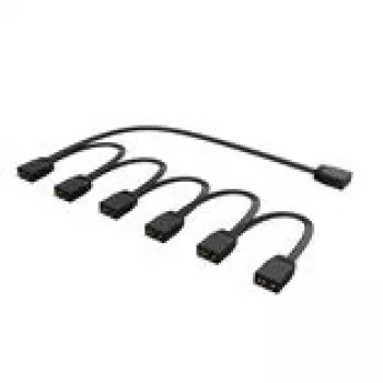 Splitter RGB Akasa AK-CBLD13-85BK cavo splitter LED indirizzabile 1-a-6