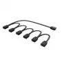 Splitter RGB Akasa AK-CBLD13-85BK cavo splitter LED indirizzabile 1-a-6