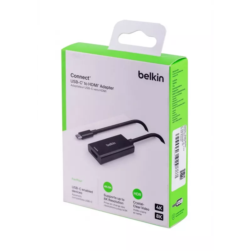 Belkin AVC013BTBK Adattatore cavo video HDMI Type-A (standard) USB Type-C nero
