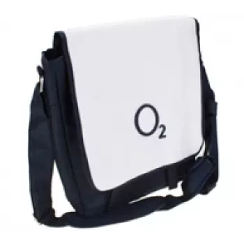 Borsa per laptop o2 Modello 15.4 — adatta per laptop da 15,4 pollici, blu/bianco