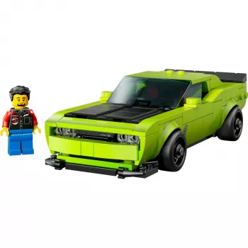 Auto giocattolo da costruzione LEGO Speed Champions Dodge Challenger SRT Hellcat 77237 — 390 pezzi, 1 minifigure, età consigliata 9+
