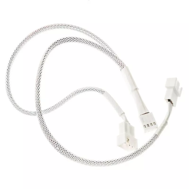 Cavo a Y per ventole PWM Kolink PGW-AC-KOL-159 35cm con calza bianco, connettore PWM da 1 a 2