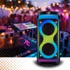 Altoparlante portatile MANTA SPK0601B100, 100 W, Bluetooth, karaoke, microfono wireless, batteria ricaricabile, equalizzatore, illuminazione disco