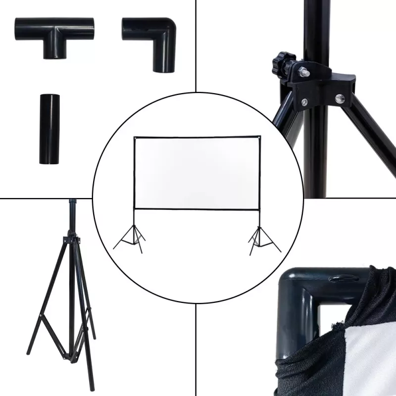 Extralink Schermo di Proiezione Pieghevole 100 PSF-100, 16:9, 220x125cm, Bianco