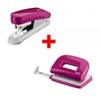 Set perforatrice e cucitrice NOVUS E210 perforatrice e E15 cucitrice, rosa
