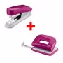 Set perforatore e cucitrice NOVUS E210 perforatore e E15 cucitrice, rosa
