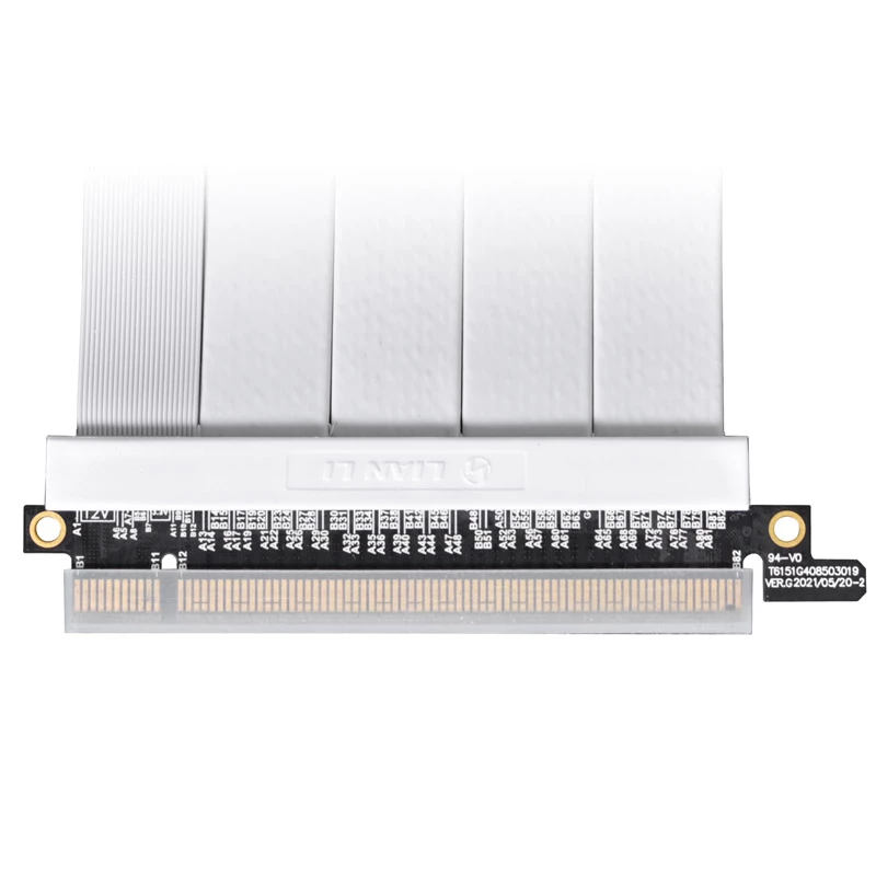 Cavo Riser Lian Li PW-PCIV-4-90W PCIe 4.0 900 mm bianco