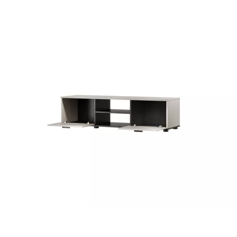 Mobile TV cama meble SOHO 140x43x37 cm — piano cashmere, struttura nera