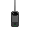 Caricabatterie USB GaN Akyga AK-CH-21 65 W, 2 x USB-C + USB-A, con presa, 1,5 m, nero