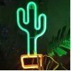 Neon Lights MANTA SNL07GN verde giallo stile cactus lampada neon LED decorativa