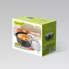 Pentola con coperchio Maestro MR-4624C 24 cm 4 l nera