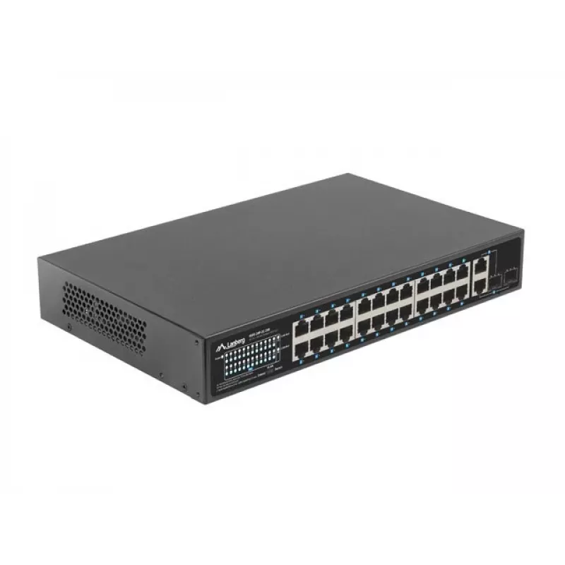 Lanberg RSFE-24P-2C-250 switch di rete unmanaged Gigabit Ethernet (10/100/1000)