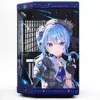 Case per computer HYTE Y70 Hoshimachi Suisei blu vetro temperato — case mid-tower ATX con pannelli in vetro temperato