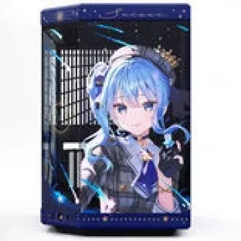 Case per computer HYTE Y70 Hoshimachi Suisei blu vetro temperato — case mid-tower ATX con pannelli in vetro temperato