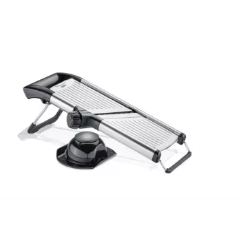 Affettatrice universale GEFU VOLARI G-89541 con lame in acciaio inox, spessore di taglio 1–9 mm, design compatto