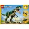Giocattolo da costruzione LEGO Creator 3-in-1 kit T.Rex, 626 pezzi, 150 mm di altezza, età 9+