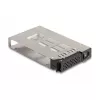 Delock - Rack di memoria mobile - vano sottile - da 5,25 a 2 x 2,5 (da 13,3 cm a 2 x 6,4 cm) - nero (47019)