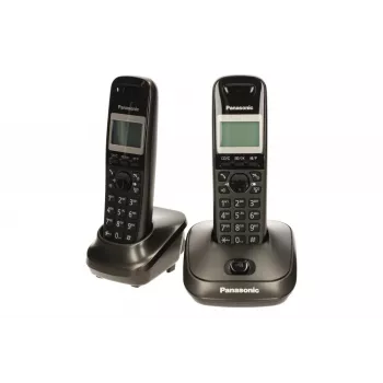 Telefono DECT Panasonic KX-TG2512 grigio con identificazione del chiamante