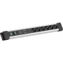 Bachmann CONNECTUS 6xCEE7/3 1xGVS-Plus 1x interruttore 2,0 m CEE7/7 grigio (BM005924)