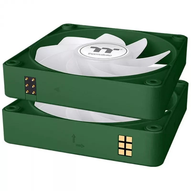 Ventole Thermaltake CT140 EX Reverse ARGB Sync 14 cm Racing Green 3 pezzi
