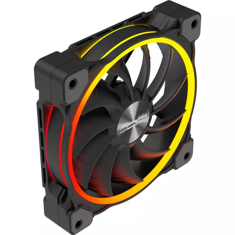 Ventola per case ALPENFÖHN Wing Boost 3 120mm ARGB, confezione da 3, nero