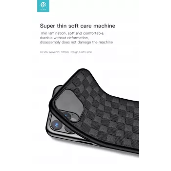 Custodia morbida Devia Woven2 per iPhone 11 Pro, custodia protettiva in tessuto intrecciato, rosso