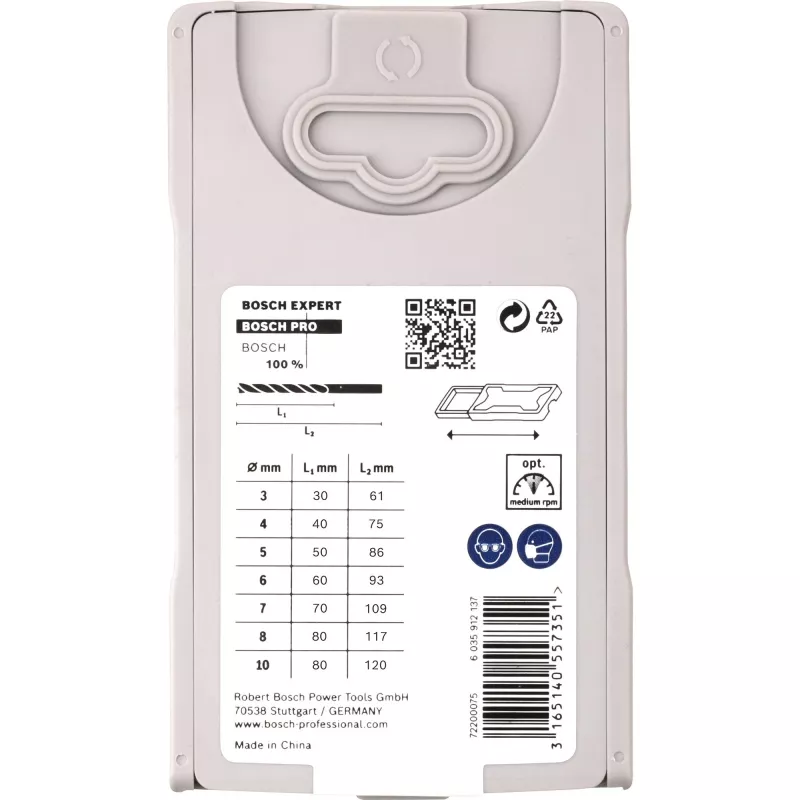 Bosch PRO Wood set di punte elicoidali per legno, 7 pz., 3-10 mm