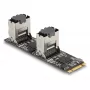 Convertitore DeLOCK M.2 2280 Key B+M maschio su 8 x SATA
