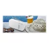 Radio portatile Muse M-025 RW — FM/AM analogica, bianco, a batteria, antenna esterna