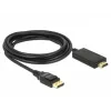 Adattatore per cavo video DeLOCK 85318 DisplayPort su HDMI 3 m nero