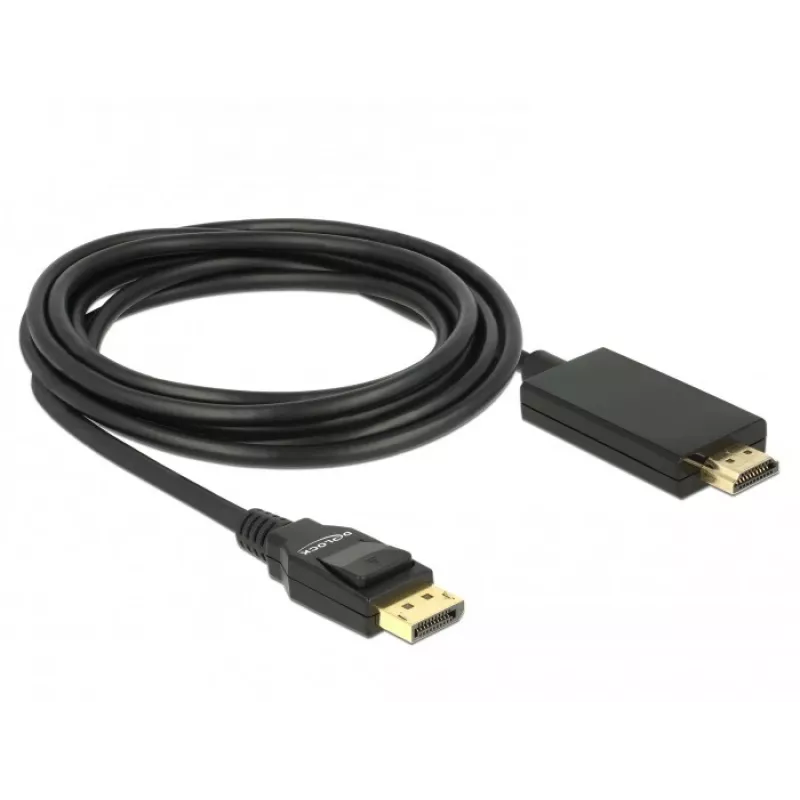 Adattatore per cavo video DeLOCK 85318 DisplayPort su HDMI 3 m nero