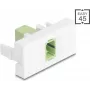 Modulo patch panel DELOCK 90894 SC simplex, verde lime bianco